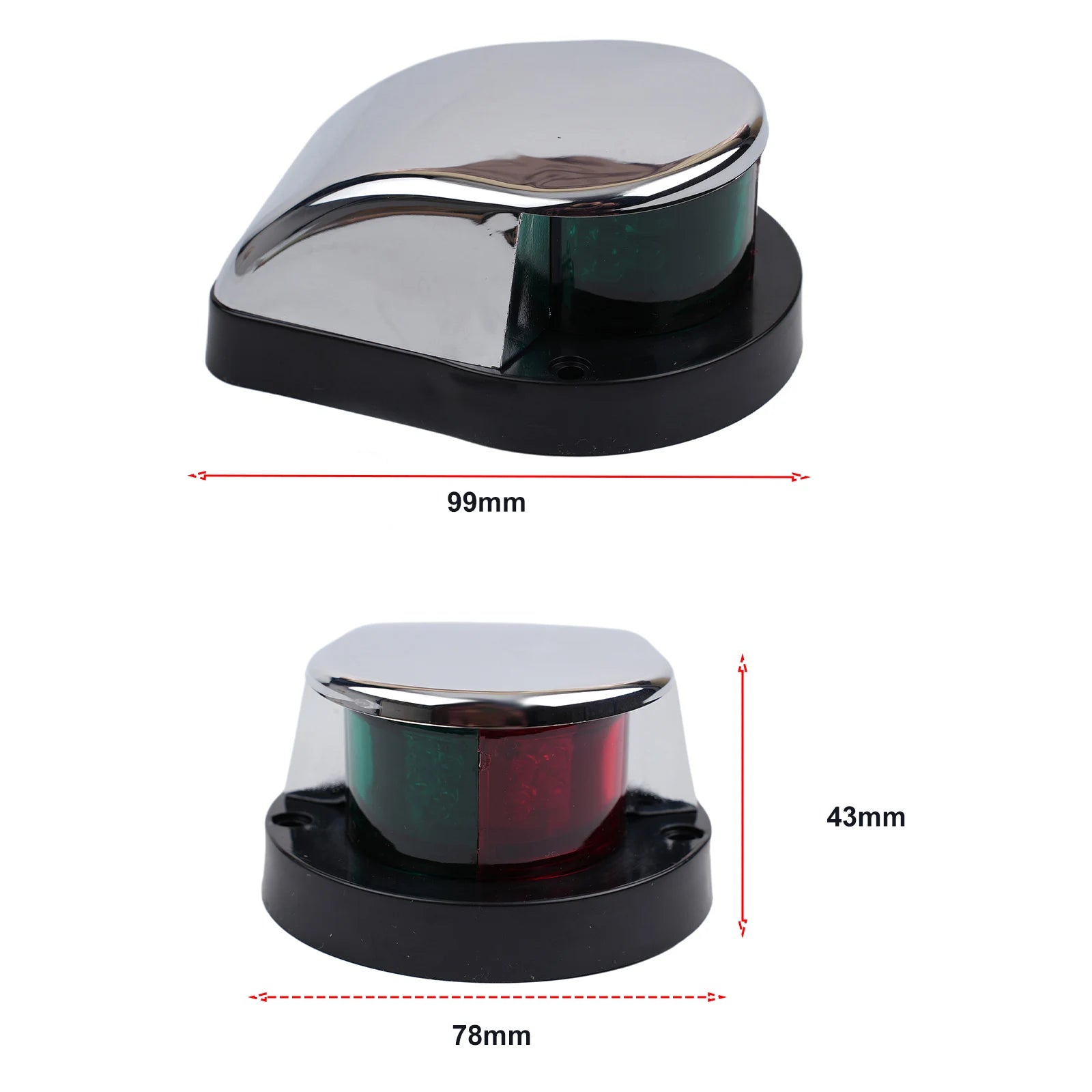 12V Boat  Light  LED Marine  Yacht Navigation  Lights Red  Green Ship  Running Lamps Waterproof LED Signal Lamp