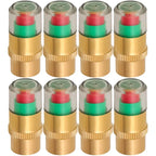 8/1pcs Motorcycle Car Tire Pressure Monitor Valve Cap Sensor Indicator Eye Alert Auto Tire Pressure Inspection Tool Tire Valve