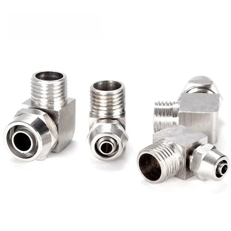 KPL Nickel-Plated Copper Pneumatic Quick Connector 1/8 1/4 3/8 1/2 Thread Fitting for Air Compressor Hydraulic System 4 6 8 10