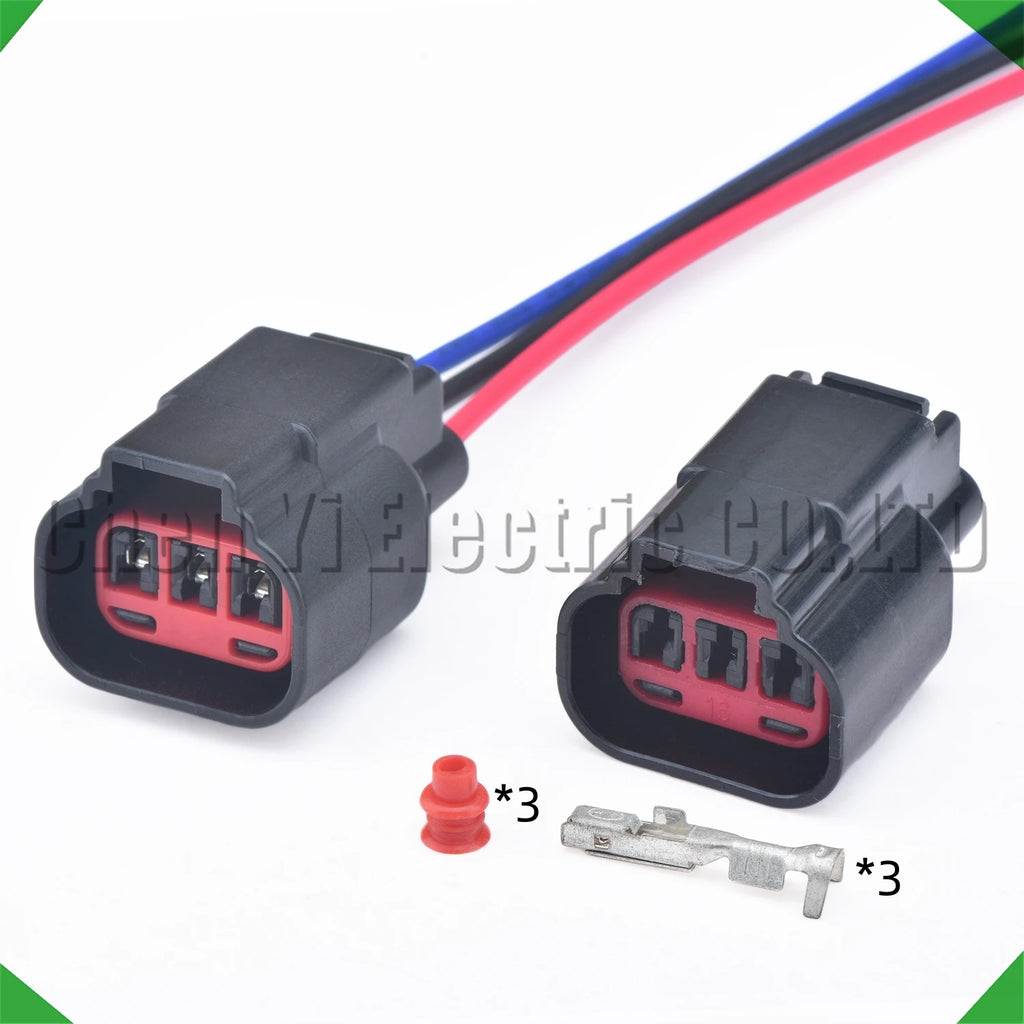 3 pin automotive waterproof connectors crankshaft camshaft sensor wire harness plug e-5...