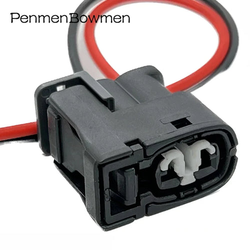 1 Set 2 Pin Car Injector Electrical Cable Connectors Female Wire Harness Plug 90980-11246 7283-8226-30 For Toyota Hyundai Mazda