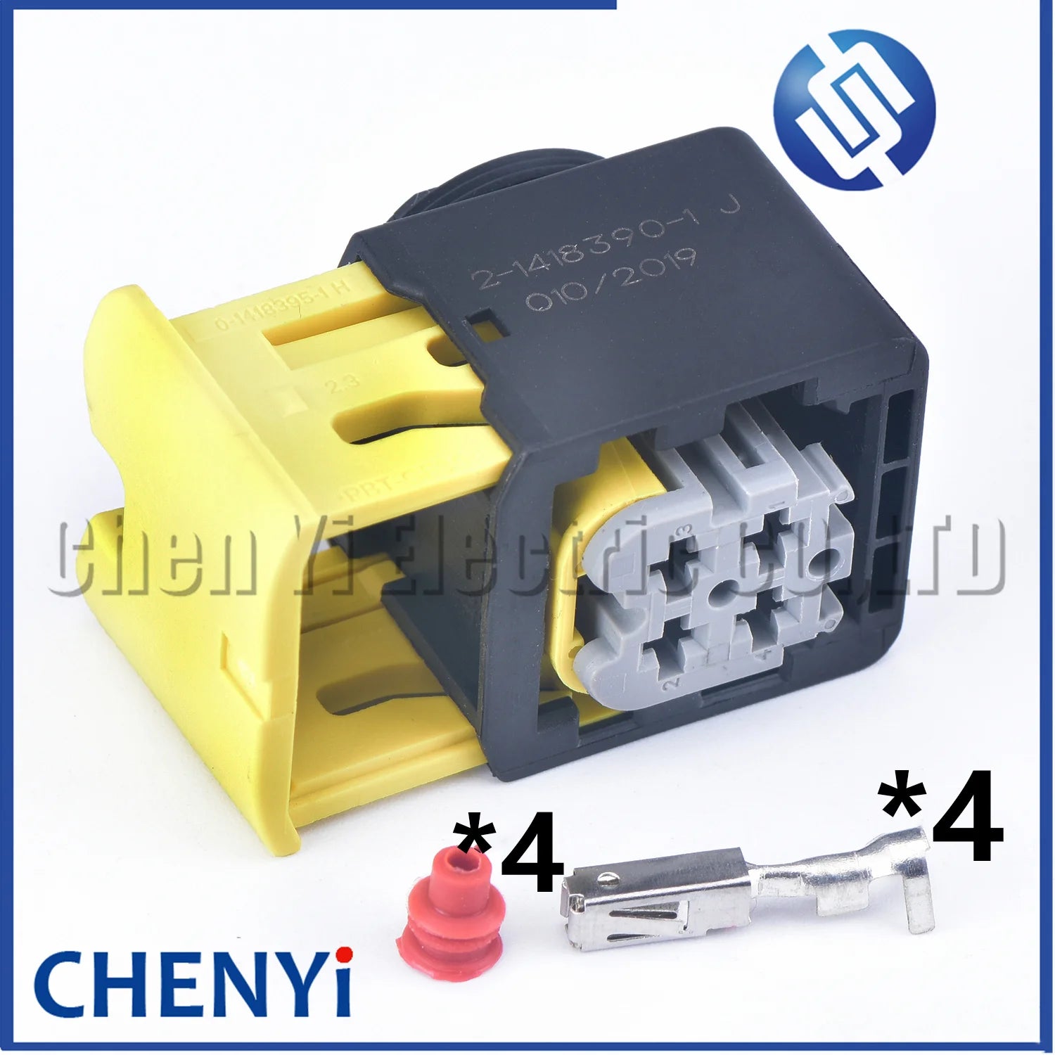 4 Pin Auto Nitrogen oxygen sensor Connector Urea pump Plug 1-1418390-1 2-1418390-1 3-1418390-1 4-1418390-1 For CUMMINS Auman