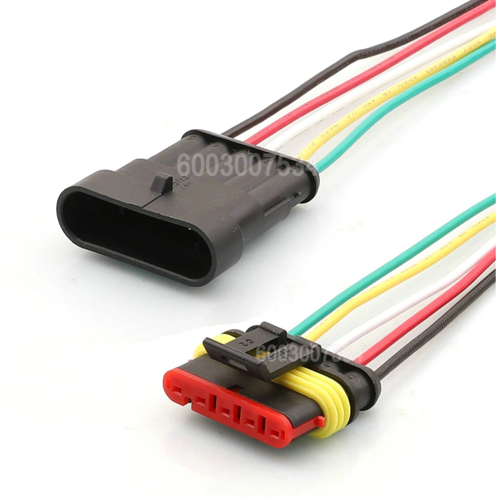 5 PIN Waterproof Electrical Auto 1.8mm Male Female Connector Plug with Wire Cable Harness for Car Motorcycle 282107-1 282089-1