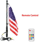 3FT Spiral Whip Lights Remote Control Turn Signal Brake Function Dream-Color Dancing For UTV RZR Can-Am SxS Sand Dune Buggy Truc