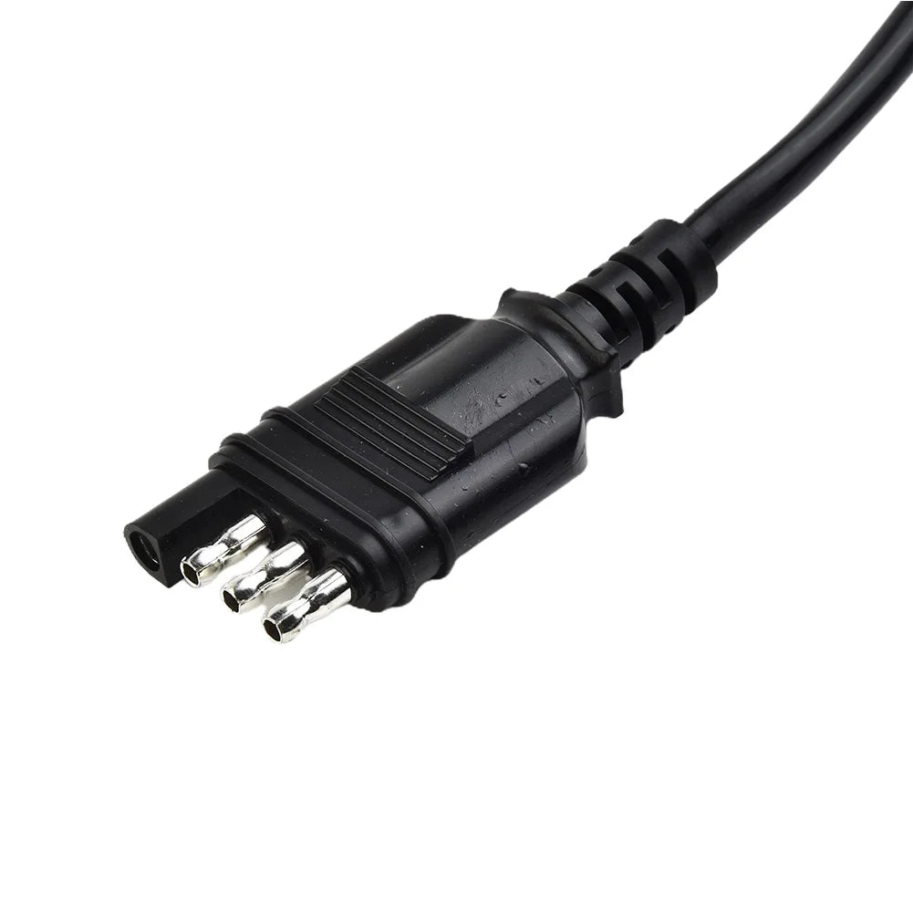 4 Pin Flat Plug To European 7 Pin Connector 4 To 7 Trailer Light Converter Electrical Adapter Socket Trailer Accessories