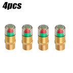 Car Tyre Pressure Indicator Valve Gauge Indicator Alarm Monitoring Bonnet Sensor Automotive External Valve Detection Monitor
