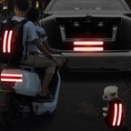Car Rearview Mirror Reflector Stickers Universal Warning Anti-collision Reflective Strips Auto Exterior Accessories Reflex Tape