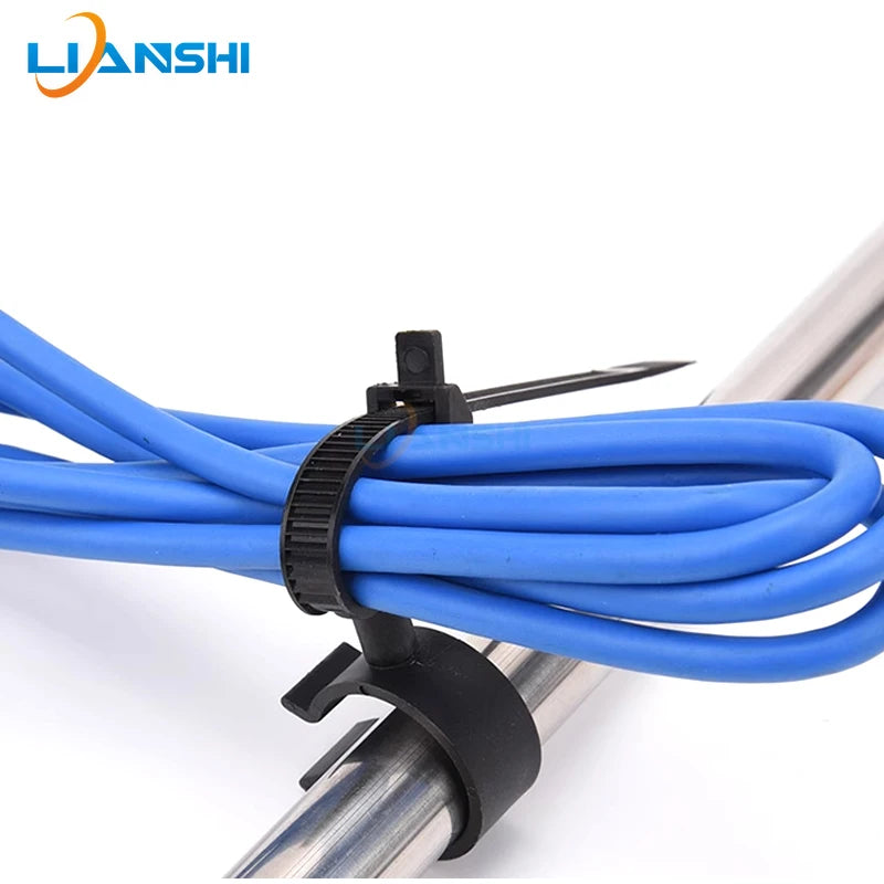 Automobile cable ties thickened copper tube outdoor unit pipe binding tape 7*140 pipe diameter cable tie buckle wire harness bin