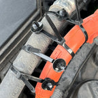 Vehicle Wiring Harness Fixing Cable Tie Push Mount Car Fastener Clip Nylon Zip Tie Wrap Auto Repair Tool Kit Universal 15cm 20cm