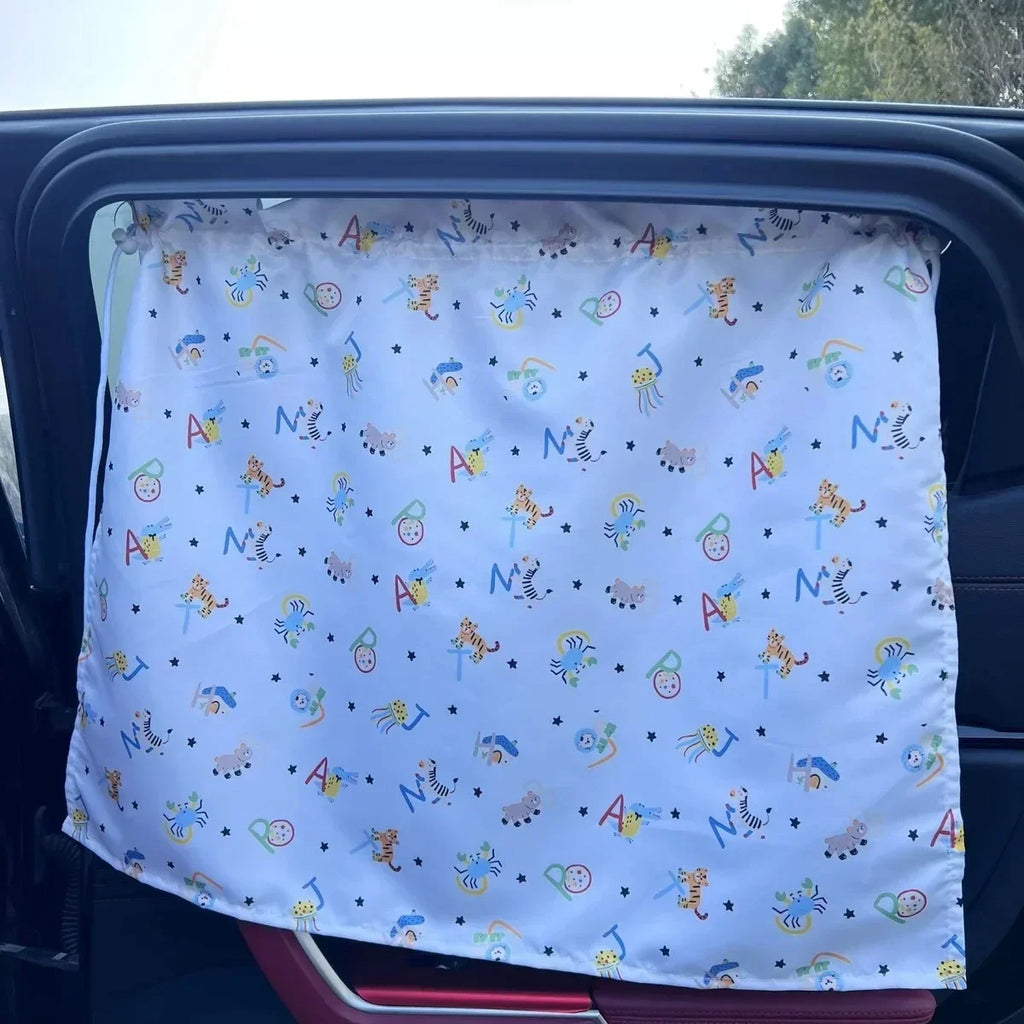 Baby Car Suction Cup Curtain Window Sunshade Cover Cute Universal Side Window Sunshade UV Protection for Kid Baby Children Amagi