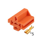 5-hole automotive relay seat 12V harness plug instrument connector with terminal DJJ7051A-6.3-21