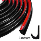 1PC RV Rain Gutter 1/2" Height Drip Rail PVC Rain Strip Roof J Shape Rain Gutter Soft Rubber Strip RV Water Guide Strip