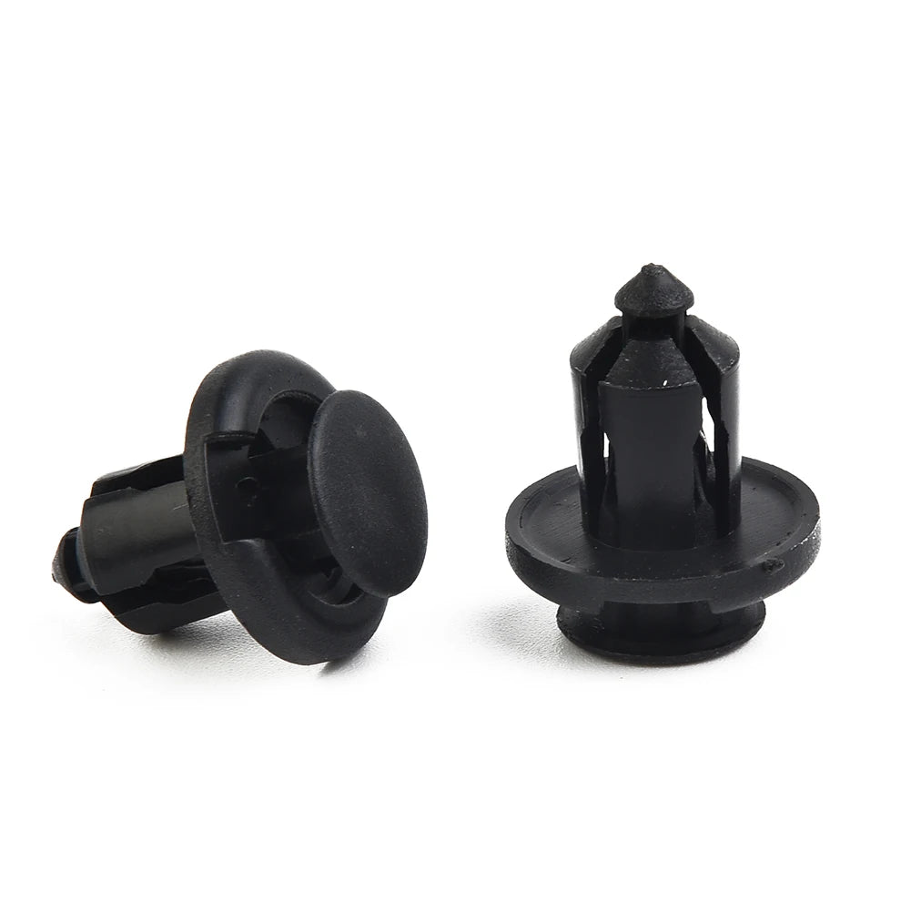 100Pcs Plastic Nylon Rivet Fastener Bumper Clip Retainer Screw Fender For Honda Car Front And Rear Bumper Fasteners