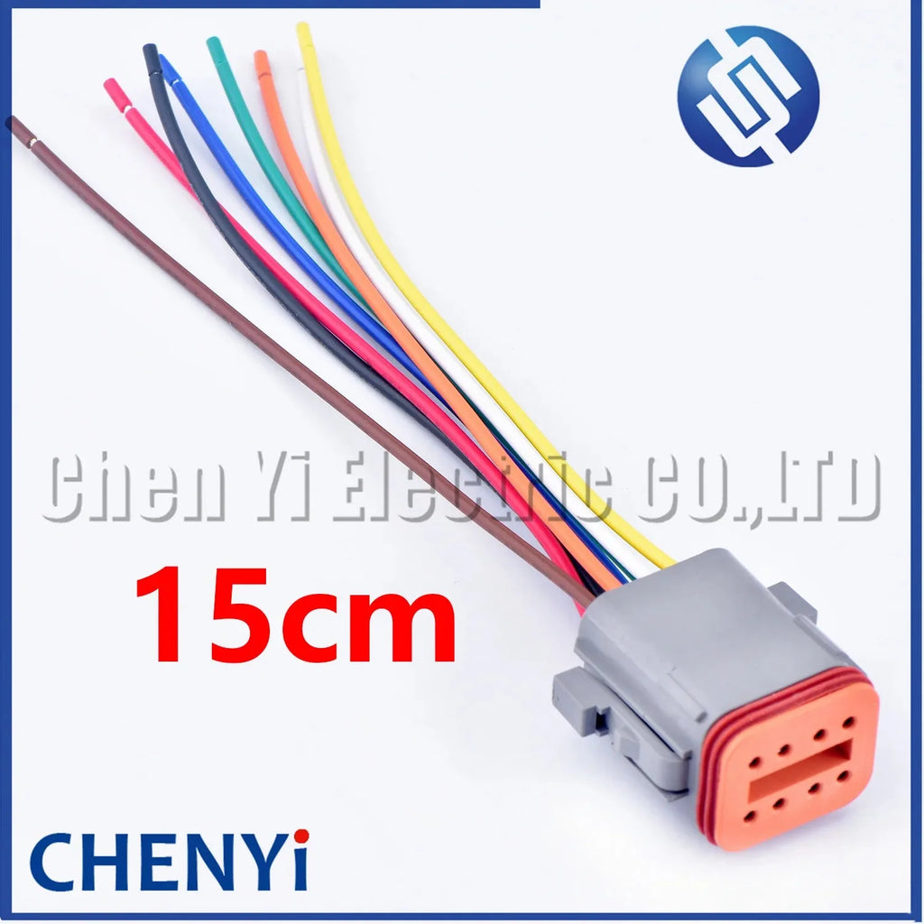 8 Pin Auto Waterproof Connector Wire harness plug PCB socket DT06-8S DT04-8P DT04-8P-L012 DT15-8P DT13-8P For Deutsch DT series