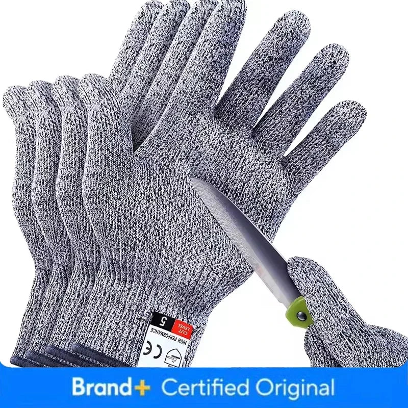 Level 5 Anti-Cut Gloves Safety Cut Proof Stab Resistant Wire Stainless Steel Wire Metal Mesh Butcher Cut-Resistant Safety Amagi