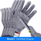 Level 5 Anti-Cut Gloves Safety Cut Proof Stab Resistant Wire Stainless Steel Wire Metal Mesh Butcher Cut-Resistant Safety Amagi