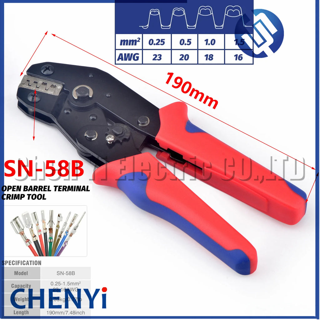 1 set specialized tool 8 in 1 kit for ratchet type wire crimping pliers SN-58B multifunctional storage bag wire crimping pliers