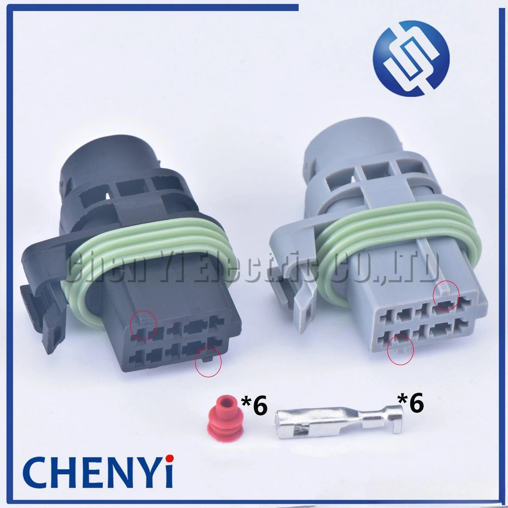 6 Pin 2.8mm 211PC063S0003 Waterproof Car Electrical Auto Connector Female Housing Black or gray Plug 211 PC063S0003 With Pin