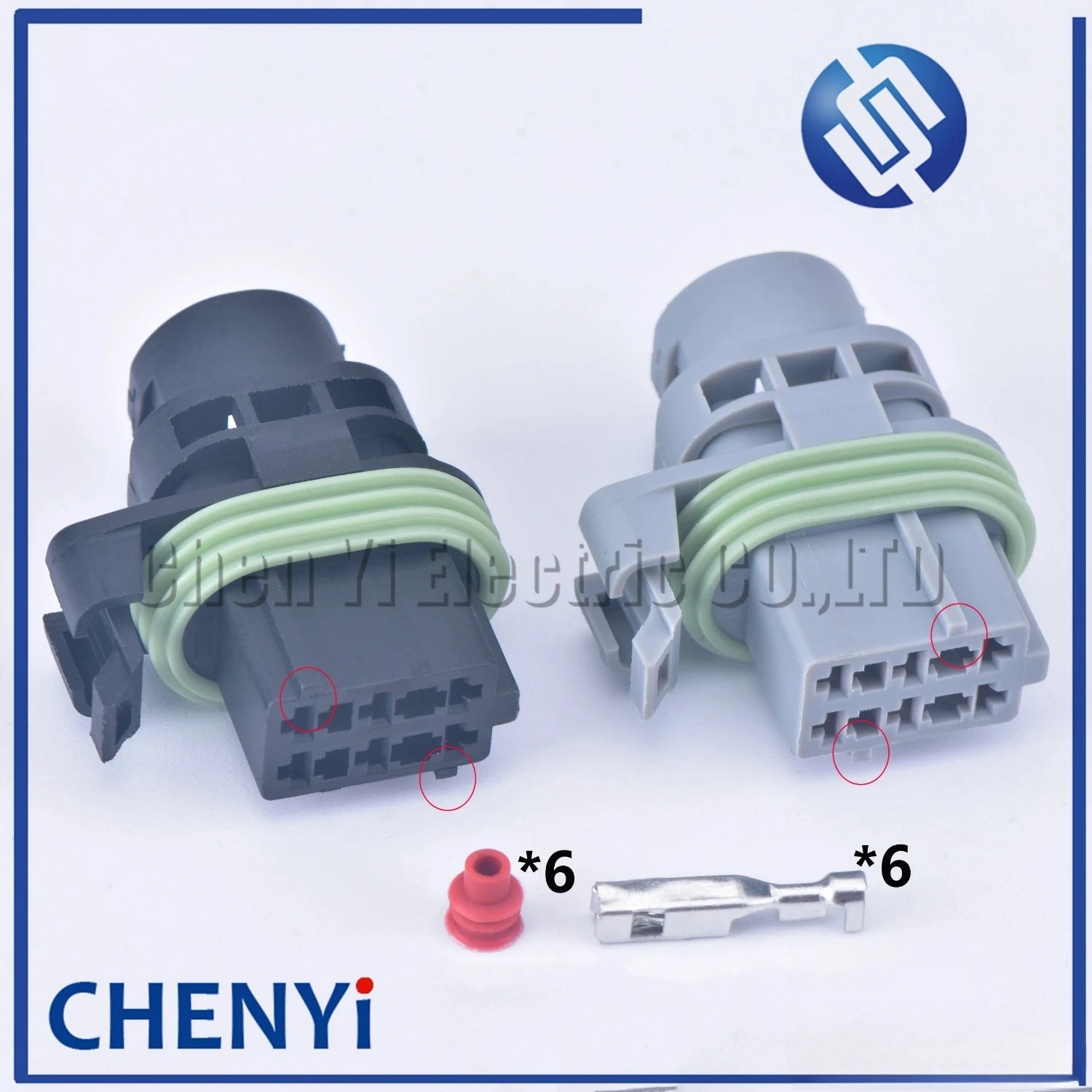 6 Pin 2.8mm 211PC063S0003 Waterproof Car Electrical Auto Connector Female Housing Black or gray Plug 211 PC063S0003 With Pin