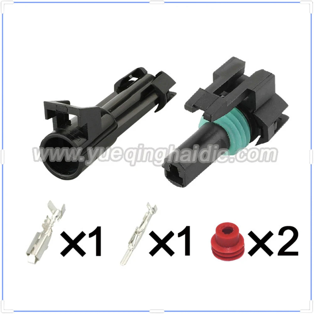 1-Pin Connectors Waterproof 2.8mm Male Female Connector Automotive Wire Harness Cable Plug for Corvette 12065172 12065171