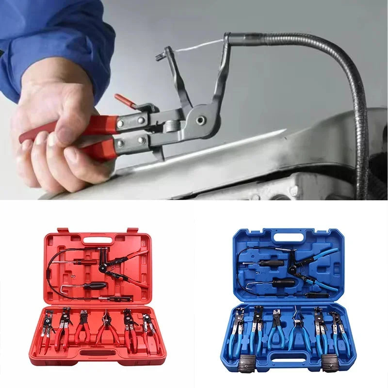 Car Flat and Angled Flat Band Hose Clamp Pliers Coolant ClipsWorks on All Flat Band Style Clamps of Removal Installation Amagi