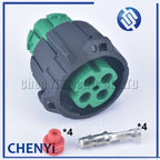 4 Pin round waterproof automotive Truck urea pump air solenoid valve Wire harness plug 121583-0002 sealed auto cable connector