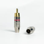 4/10/20PCS Solderless Gold-Plated RCA Plugs, Metal AV Audio Video Connectors for Amplifier, Speaker, DIY Easy Installation