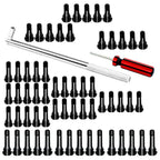 62PCS Stem Puller Installer Tool Kit Tire Valve Stem Puller Set EPDM Snap-in Tire Valve Stem With Valve Core Remover Valve Tool