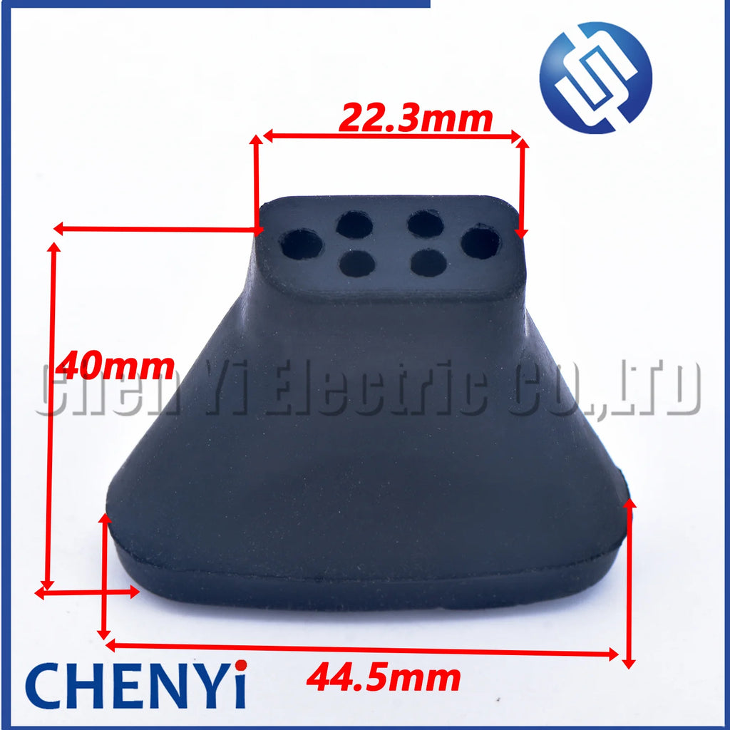 5 Pcs 2 3 4 5 6 7 8 Pins Waterproof Automotive Wire Connector Cover Rubber dustproof silicone sleeve For Connector plug Socket