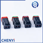 Black 2 Pin excavating machinery Heavy Industry Machinery headlight boom light Wire Harness Plug DT06-2S DT04-2P A B C D 4 types
