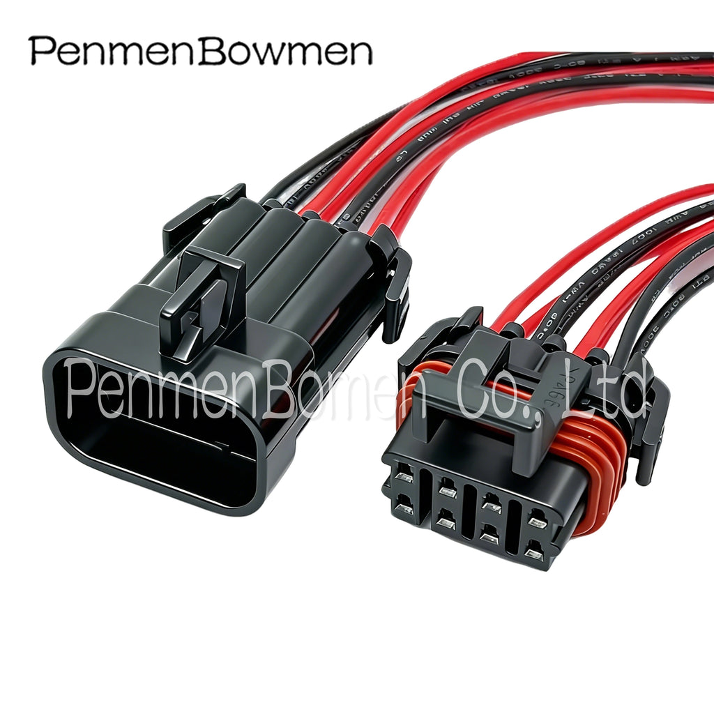 1 Set 8 Pin 1.5Series Auto Plastic Socket Electrical Cable Connectors Waterproof Female Male Wire Harness Plug 12047931 12047937