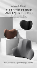 Comfortable Car Headrest and Lumbar Support Cushion for Office Home Chairs - Relieve Back Pain and Improve Posture Accessories