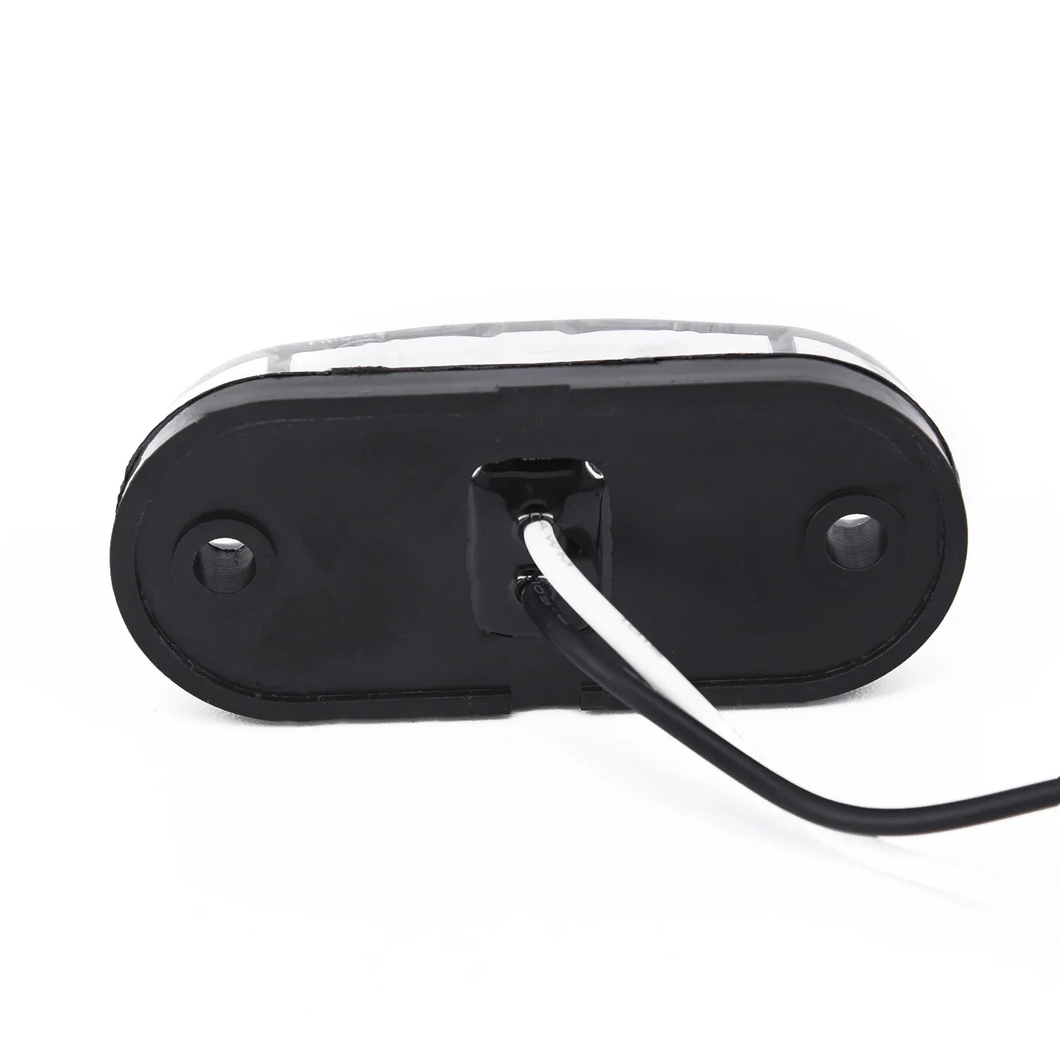 2Pcs Set White Marker Lights 12V LED Car Side Marker Tail Light 24V Trailer Truck Lamp Waterproof Plastic Signal Lamp