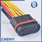 18 Pin/way 1.5/3.5mm Composite waterproof Harness plug auto connectors 9002862E electric connectors with 15cm wires 900 286 2E