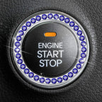 Universal Car Start Switch Button Decorative Diamond Rhinestone Ring Auto SUV Car Decorative Interior Accessories Amagi