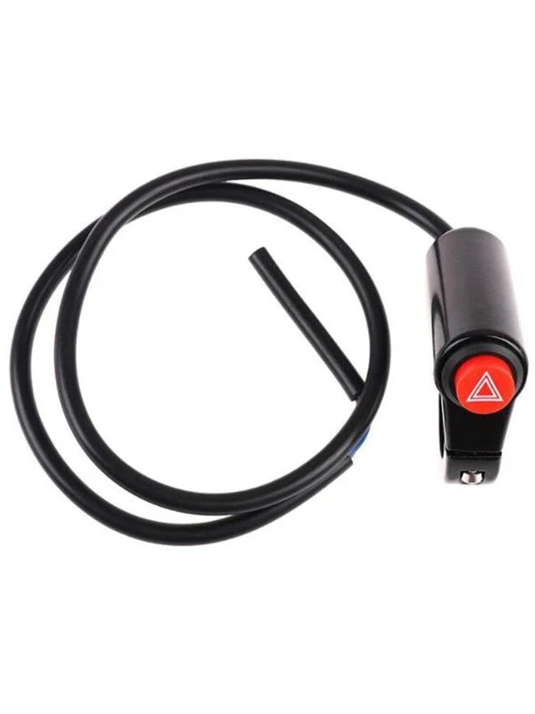 1PC Motorcycle Switch Hazard Light Switch Button Electric Vehicle Double Flash Warning Emergency Lamp Signal Flasher