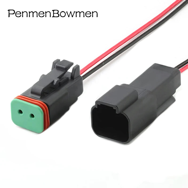 1 Set 2 3 4 6 8 12 Pin Auto Deutsch DT Series Enhanced Seal Electrical Cable Connectors Female Male Wire Harness Plug
