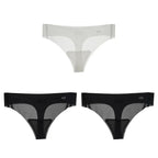 Transparent Thong Panties Women Ultra-thin Sense Sexy Female Seamless Low-waist Solid Color G-string Quick Drying Underwear amag