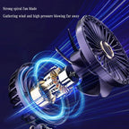 Car 3 in 1 Portable Fan Handheld Neck Desk Fan 5 Speed Digital Display Ultra Quiet Makeup Fan for Women Desktop Clip Office Amag