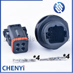 4 Pin Male or Female Waterproof Automobile Connector Electronic Plug 132004-001 132004-000 With Pins