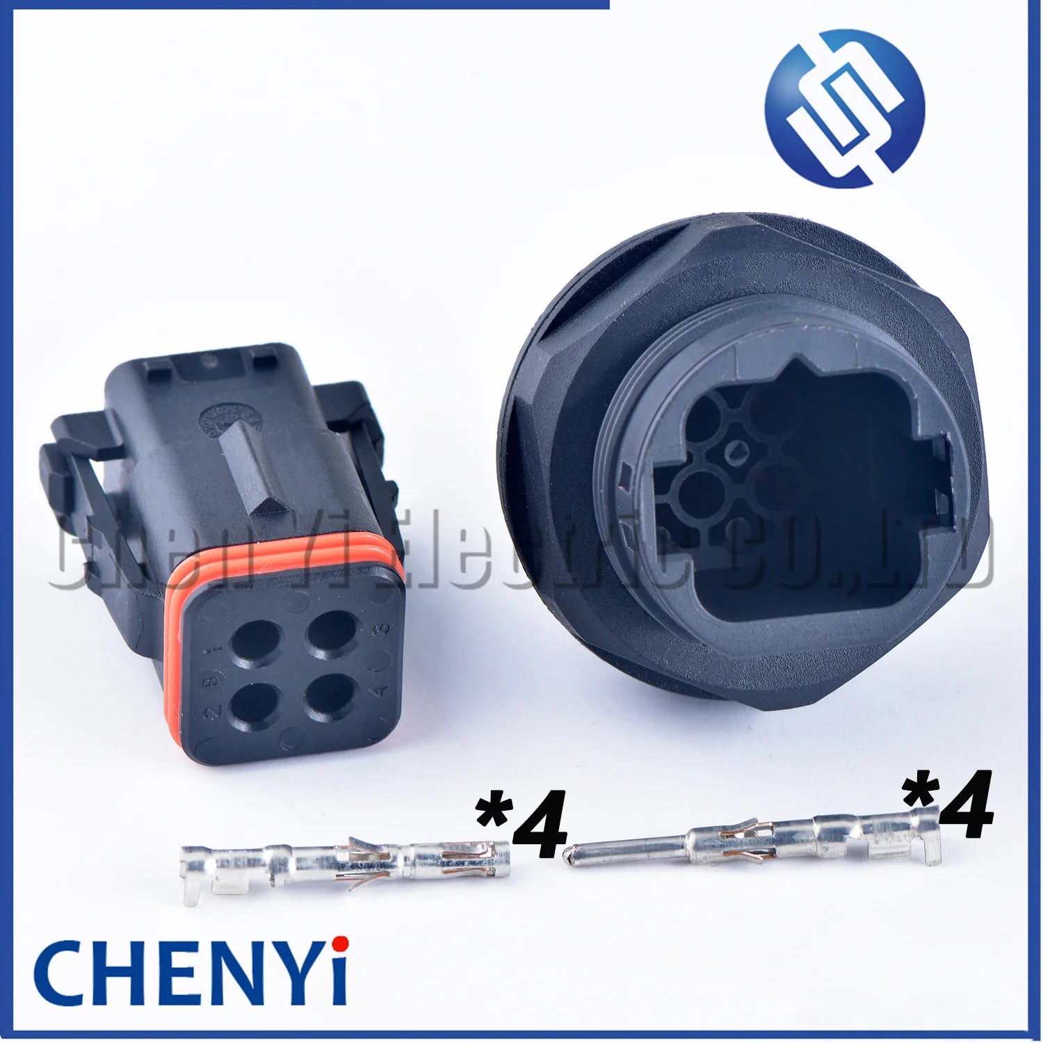 4 Pin Male or Female Waterproof Automobile Connector Electronic Plug 132004-001 132004-000 With Pins