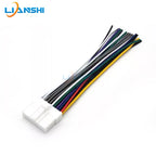 Car audio dsp power amplifier, four-channel car audio processor, power speaker, plug and wiring harness