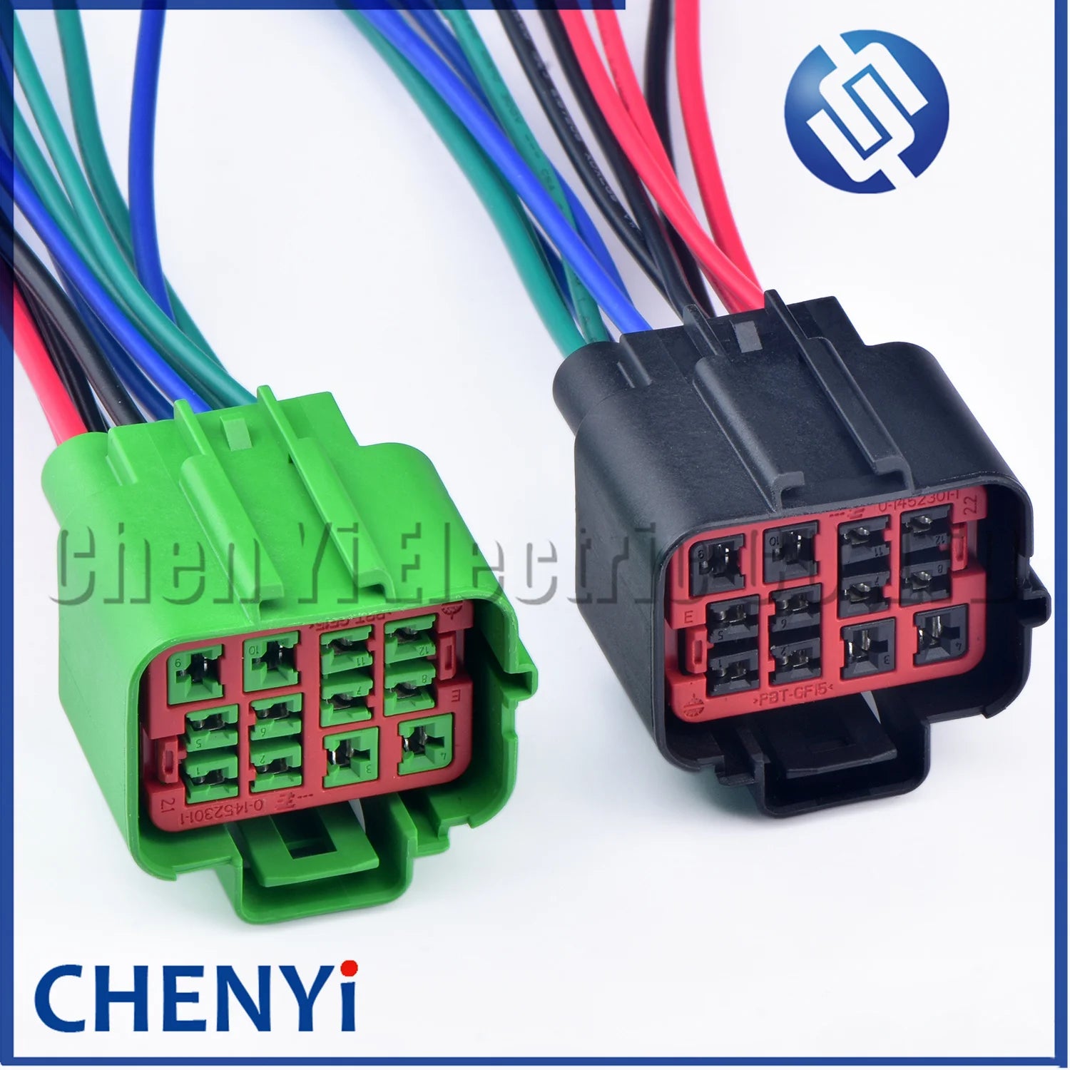 12 Pin Automotive waterproof connector Car fuel pump Headlight Wire harness plug 1452299-1 1452299-2 For Ford Land Rover Volvo