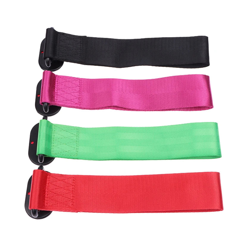 High Strength Car Color Pendant Tow Strap Belt Tow Rope Sticker Ribbon Car Decor Sticker Trailer Ropes Bumper Towing Strap