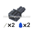 2Pin Connector Waterproof 3.5mm Male Female Connector Auto Terminal Wire Harness Cable Plug for VAG 357972762 357972752/12185025