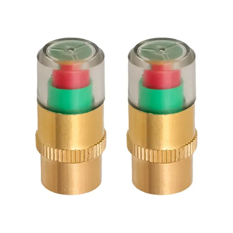 Car Tire Pressure Monitor Valve Stem Caps Sensor Indicator Eye Alert Copper Core Air Detection for Auto Motorcycle Safety Kit
