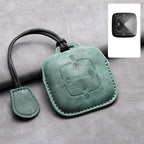 New Leather 4 Buttons Car Remote Key Case Cover for Zeekr 001 X 2021 2022 2023 for ZEEKR 001 009 Full Protector Fob Keychain