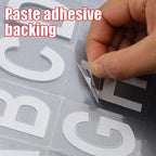 Night Reflective Alphabet Label Decal Car License Plate Number Reflective Stickers Mailbox Door Plate Number Waterproof Decals