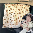 Baby Car Suction Cup Curtain Window Sunshade Cover Cute Universal Side Window Sunshade UV Protection for Kid Baby Children Amagi