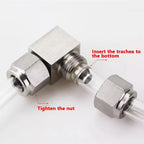 Pneumatic Push-In Fitting Set, Copper Nickel Plated Air Hose Connectors for 4mm–16mm Tube (KPU KPV KPE KPZA KPM)